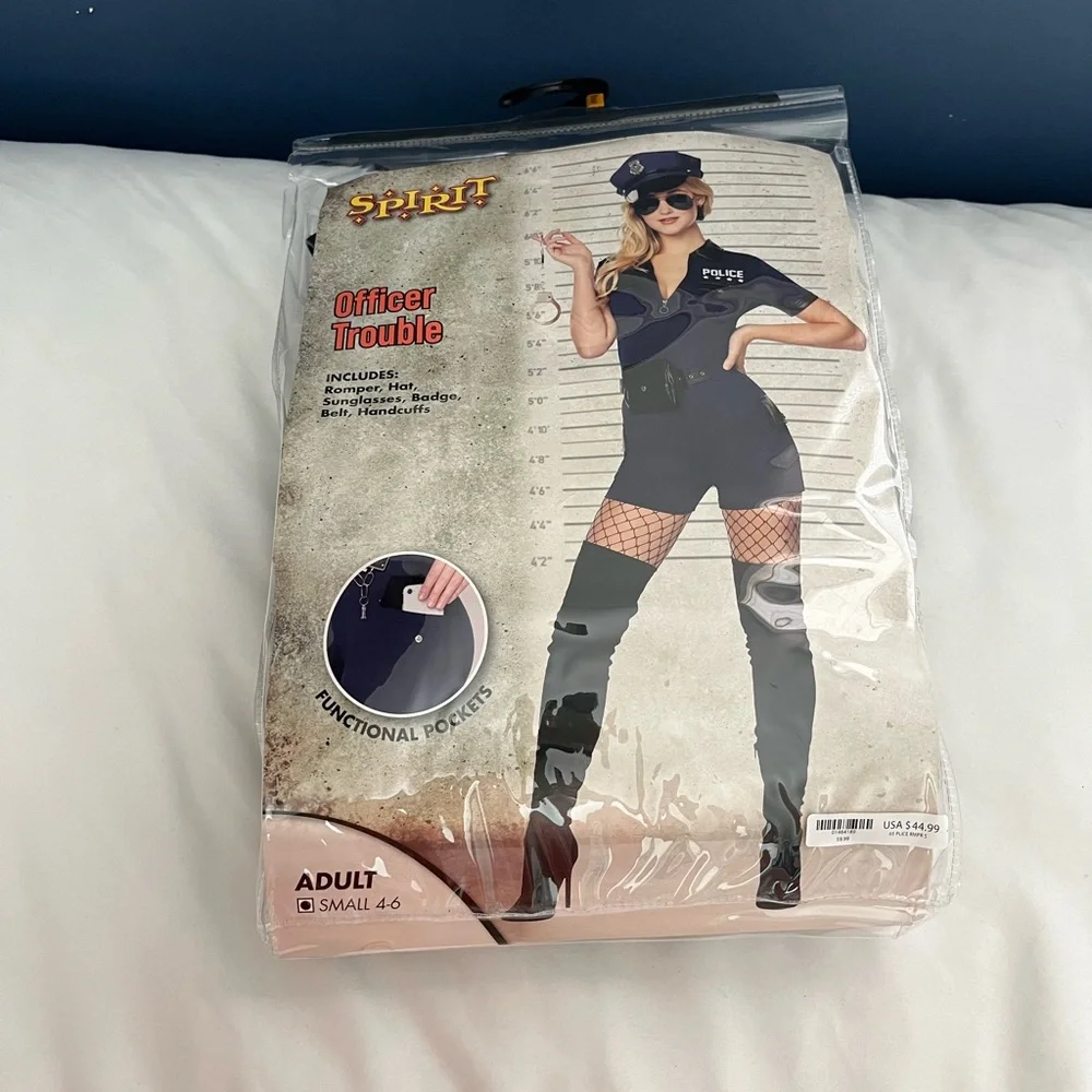 Spirit Navy Blue Police Costume Set - Picture 2 of 14